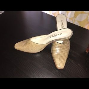 Cream leather shoes Emilio Bianco Buenos Aires